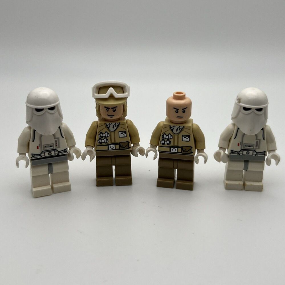 LEGO Star Wars Hoth Rebel Troopers Snowtroopers Minifigure Lot Of 4
